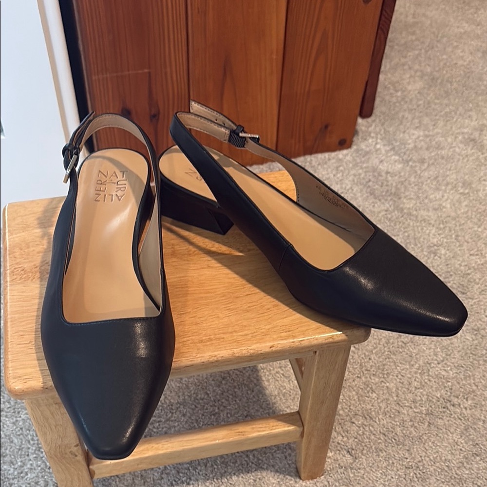 Naturalizer Black Slingback Heels